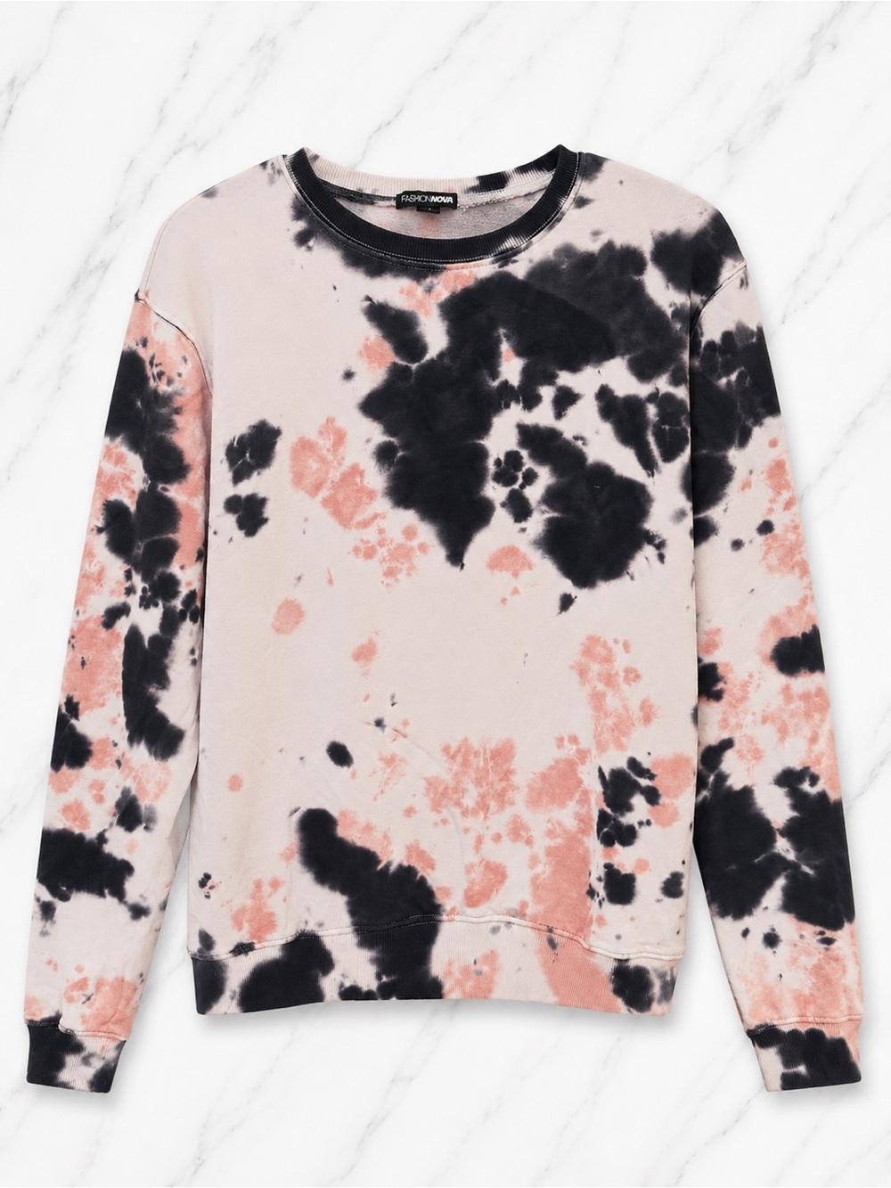 Fashion Nova Tie-Dye Crewneck Sweatshirt | Size Medium - Picture 2 of 4